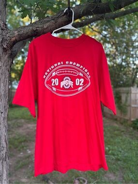 Ohio State Active USA Red Cotton Crewneck Tee